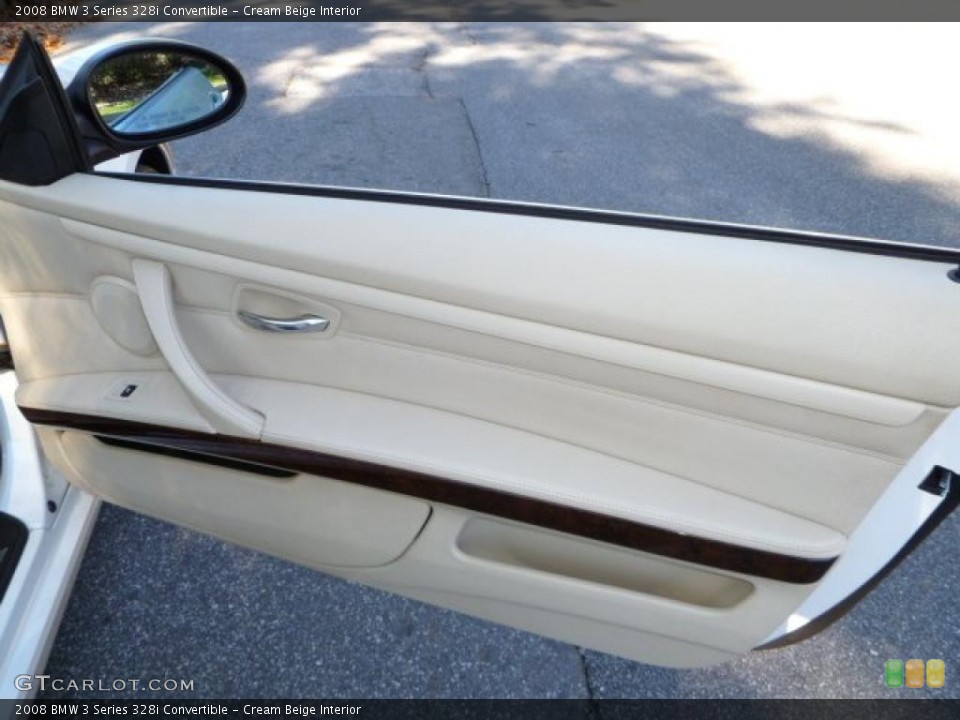 Cream Beige Interior Door Panel for the 2008 BMW 3 Series 328i Convertible #39049008