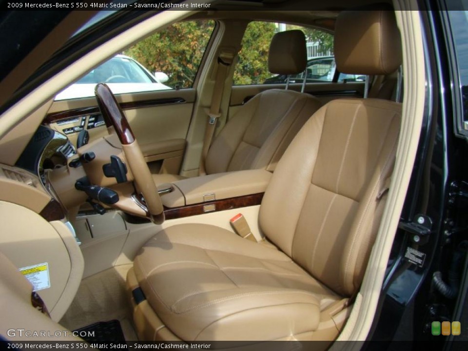 Savanna/Cashmere Interior Photo for the 2009 Mercedes-Benz S 550 4Matic Sedan #39051172