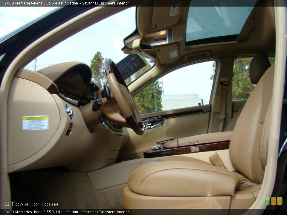 Savanna/Cashmere Interior Photo for the 2009 Mercedes-Benz S 550 4Matic Sedan #39051188