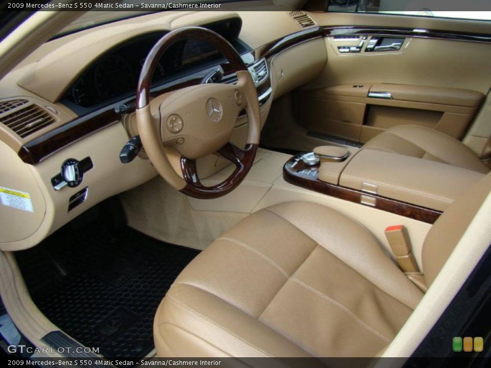 Savanna/Cashmere Interior Prime Interior for the 2009 Mercedes-Benz S 550 4Matic Sedan #39051204
