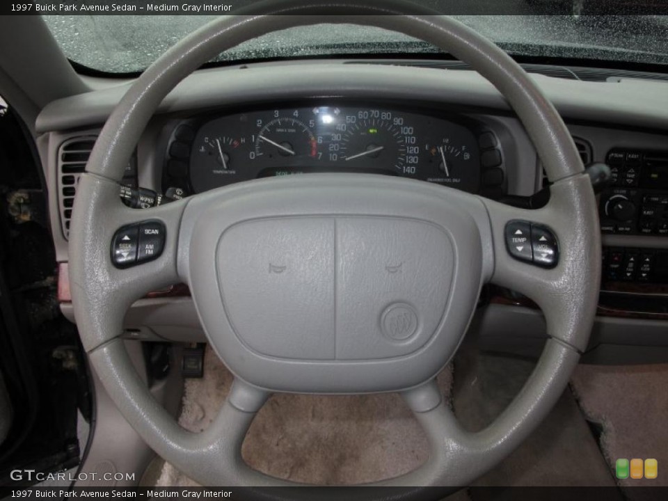 Medium Gray Interior Steering Wheel for the 1997 Buick Park Avenue Sedan #39051456