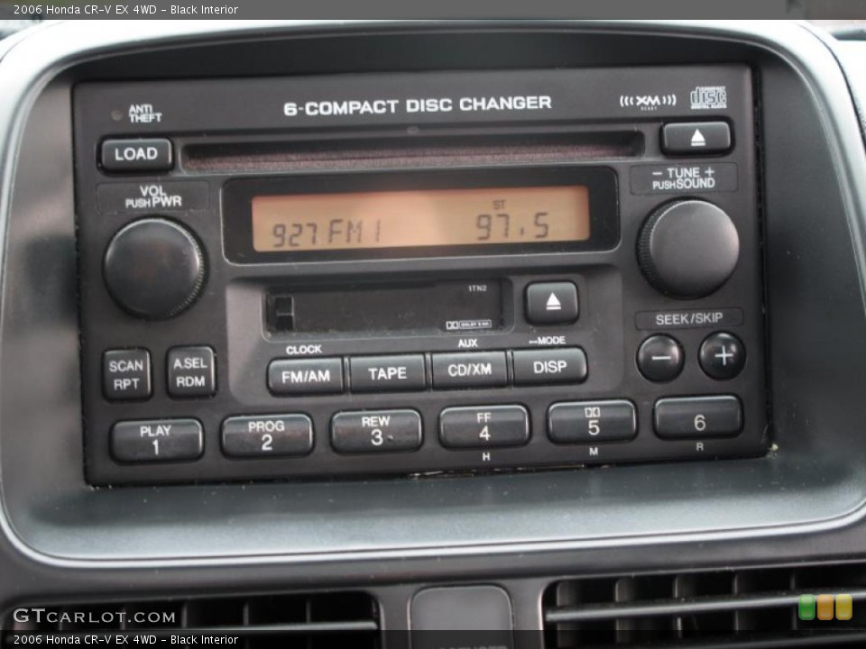 Black Interior Controls for the 2006 Honda CR-V EX 4WD #39052280