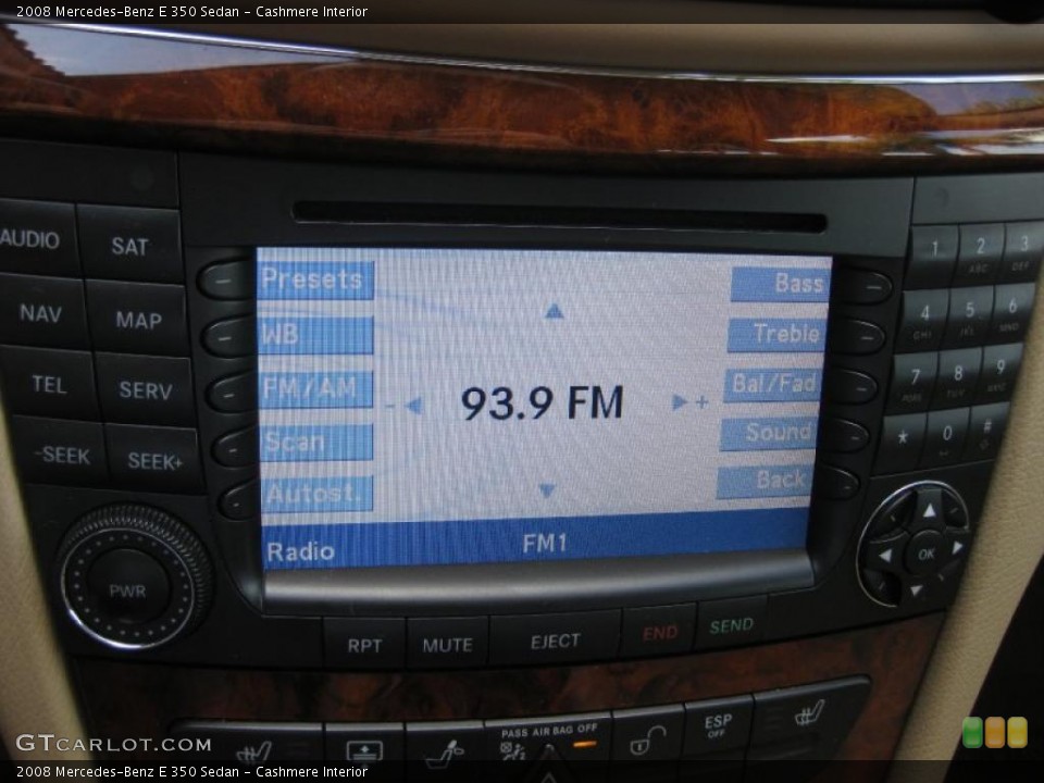 Cashmere Interior Controls for the 2008 Mercedes-Benz E 350 Sedan #39052900