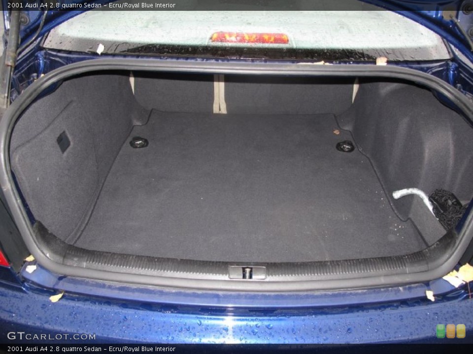Ecru/Royal Blue Interior Trunk for the 2001 Audi A4 2.8 quattro Sedan #39053180