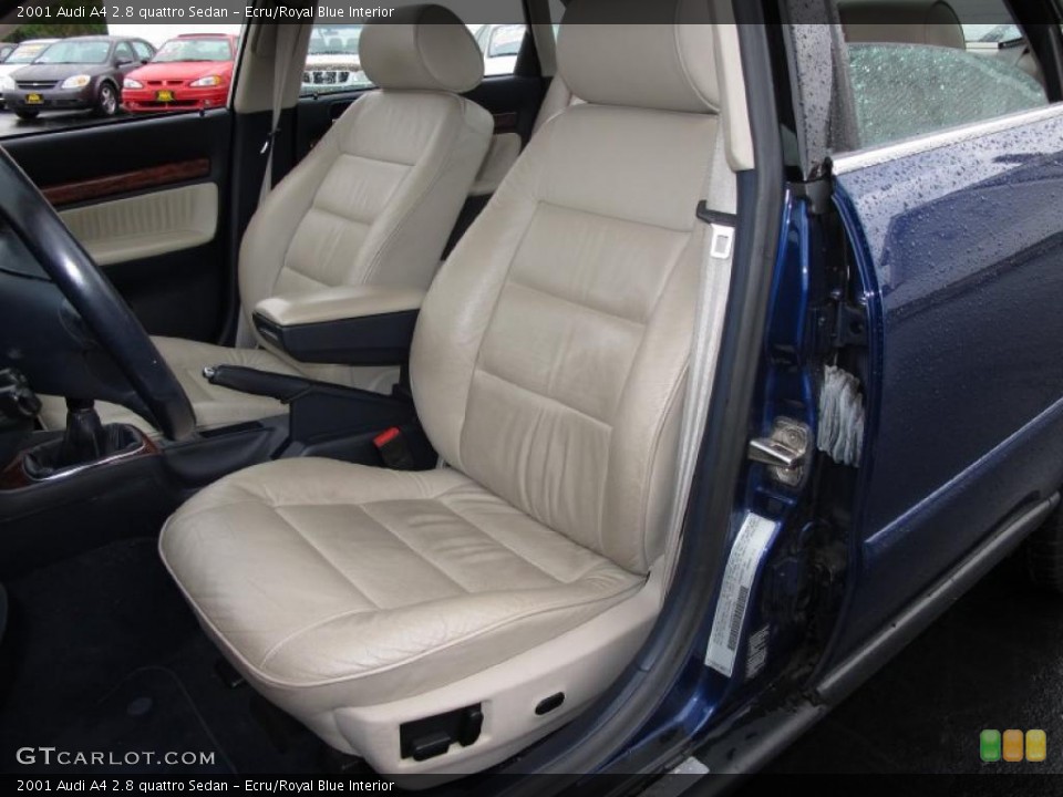 Ecru/Royal Blue Interior Photo for the 2001 Audi A4 2.8 quattro Sedan #39053210