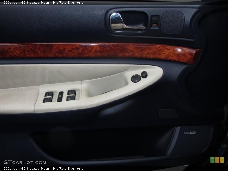 Ecru/Royal Blue Interior Controls for the 2001 Audi A4 2.8 quattro Sedan #39053320