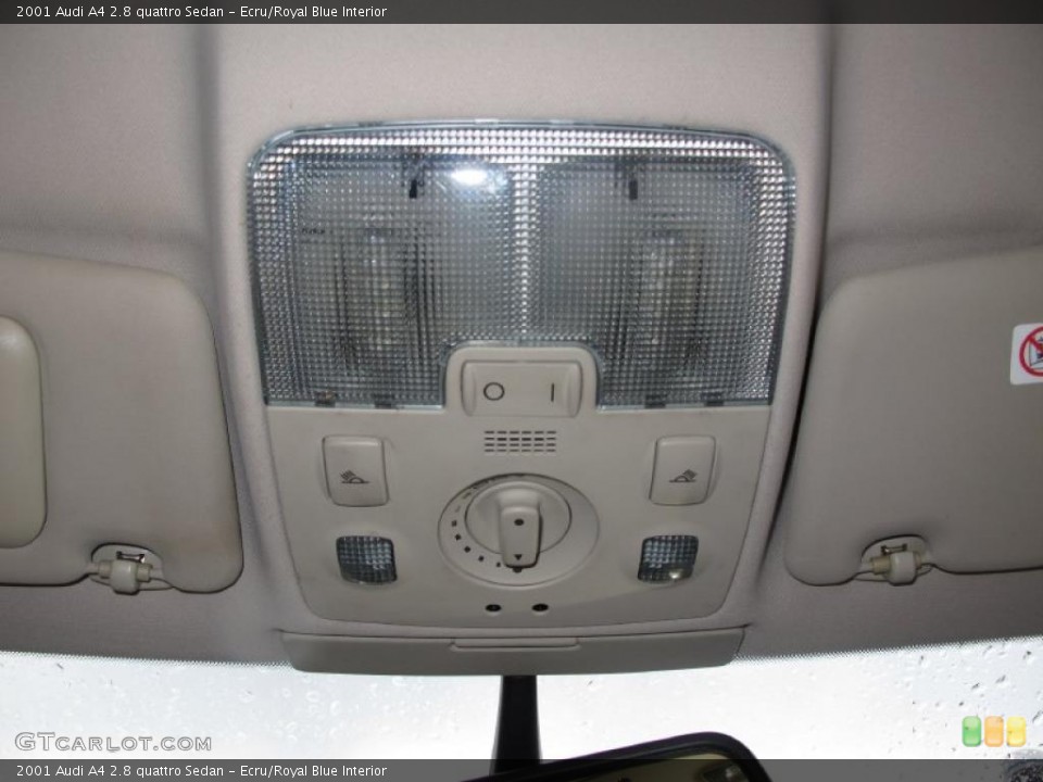 Ecru/Royal Blue Interior Controls for the 2001 Audi A4 2.8 quattro Sedan #39053368