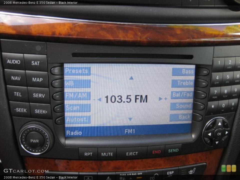 Black Interior Controls for the 2008 Mercedes-Benz E 350 Sedan #39053616