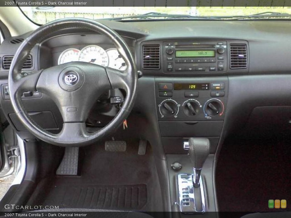 Dark Charcoal Interior Dashboard for the 2007 Toyota Corolla S #39054000