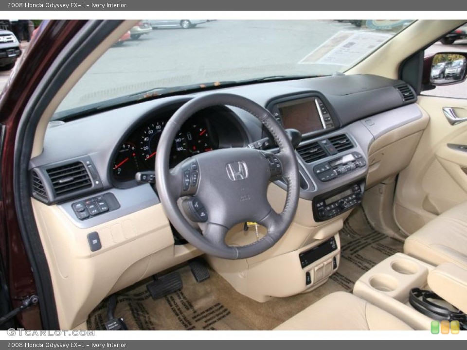 Ivory 2008 Honda Odyssey Interiors