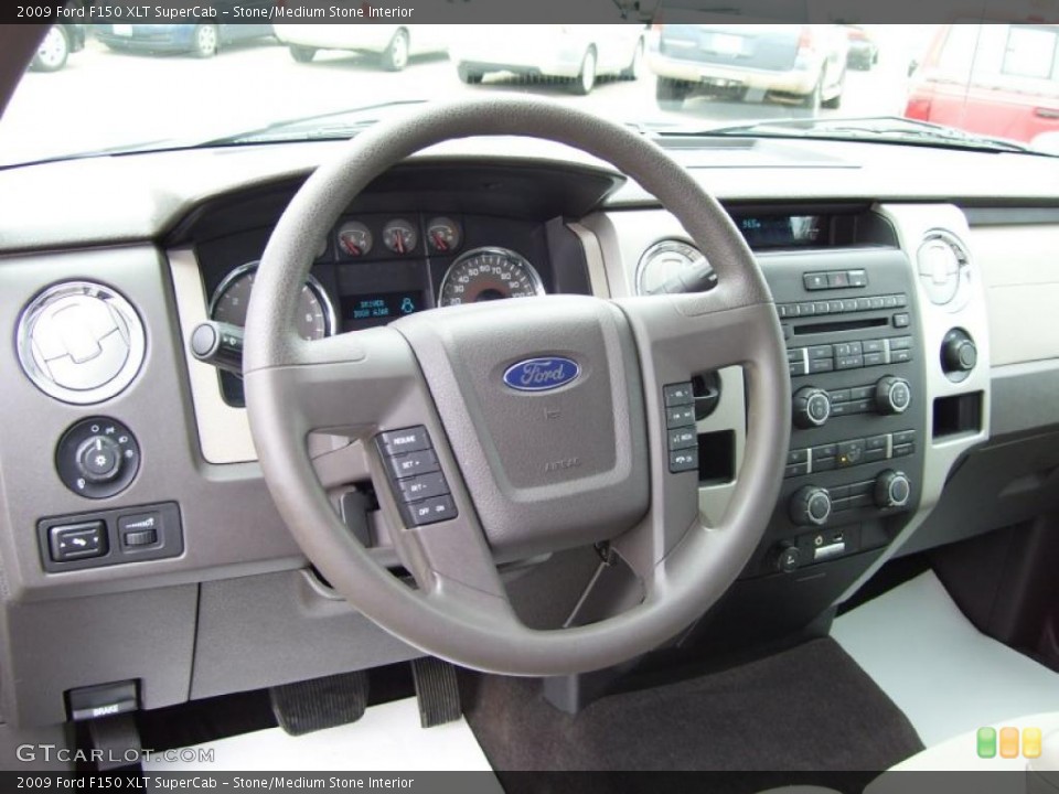 Stone/Medium Stone Interior Dashboard for the 2009 Ford F150 XLT SuperCab #39054726