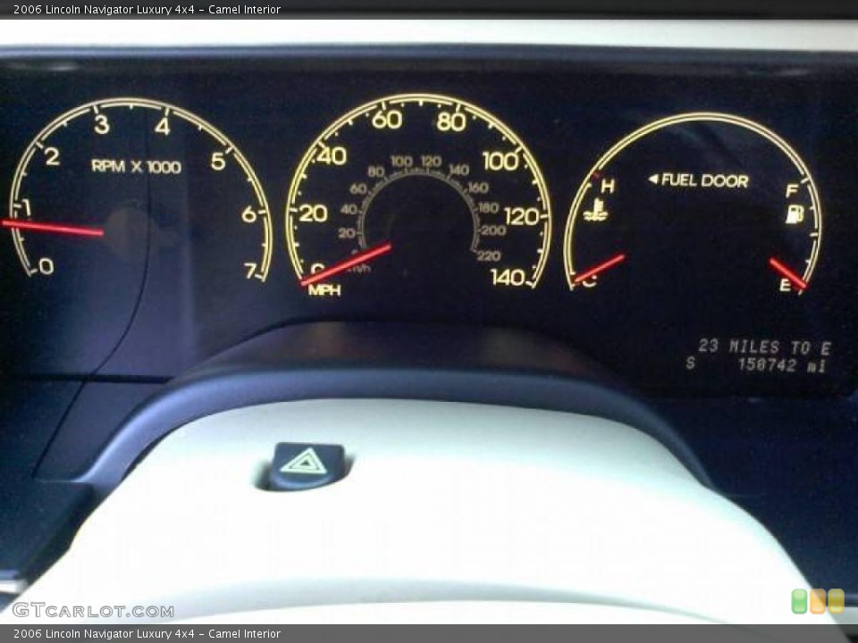 Camel Interior Gauges for the 2006 Lincoln Navigator Luxury 4x4 #39054960