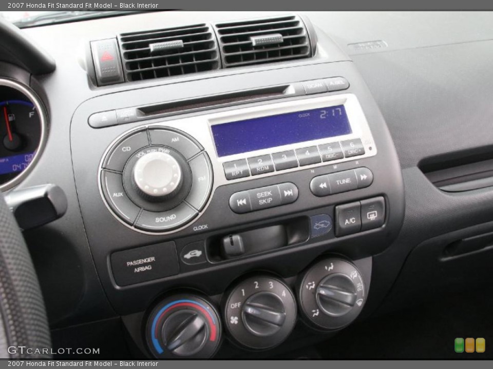 Black Interior Controls for the 2007 Honda Fit  #39055348