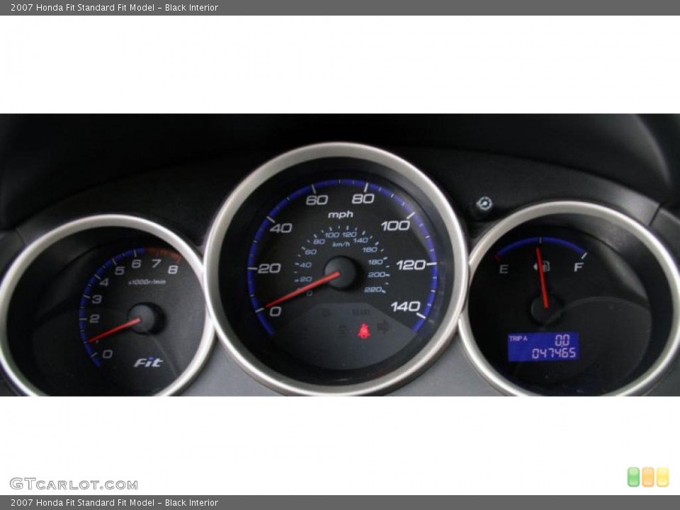 Black Interior Gauges for the 2007 Honda Fit  #39055388
