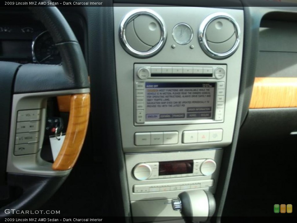 Dark Charcoal Interior Navigation for the 2009 Lincoln MKZ AWD Sedan #39055432