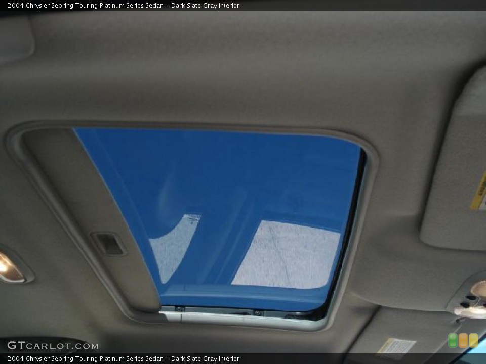 Dark Slate Gray Interior Sunroof for the 2004 Chrysler Sebring Touring Platinum Series Sedan #39055744