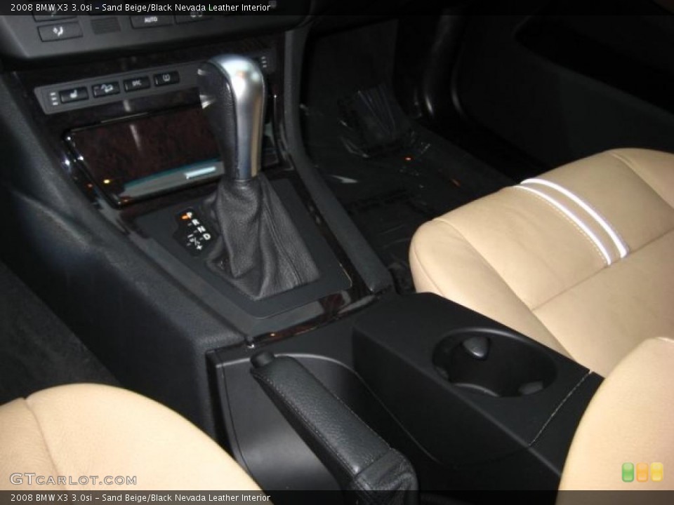 Sand Beige/Black Nevada Leather Interior Transmission for the 2008 BMW X3 3.0si #39055768