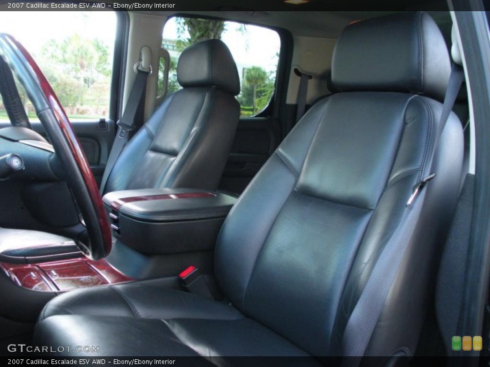 Ebony/Ebony Interior Photo for the 2007 Cadillac Escalade ESV AWD #39055960