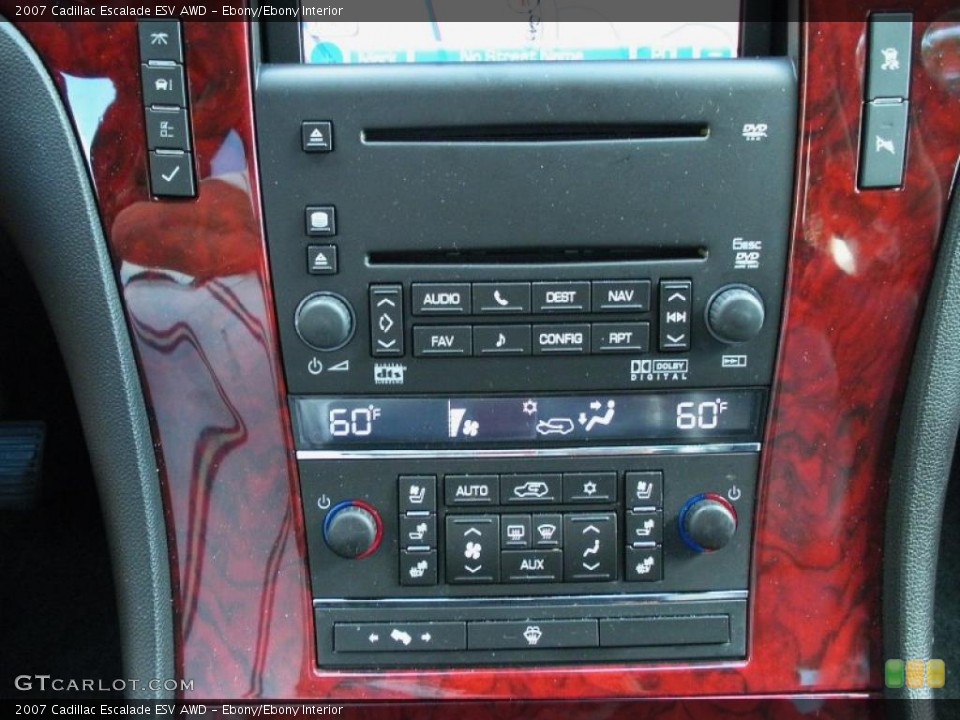 Ebony/Ebony Interior Controls for the 2007 Cadillac Escalade ESV AWD #39056160