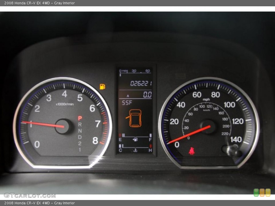 Gray Interior Gauges for the 2008 Honda CR-V EX 4WD #39056300