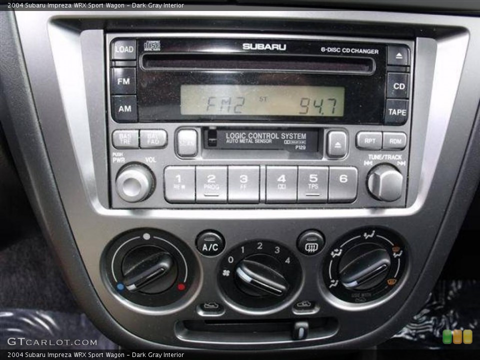 Dark Gray Interior Controls for the 2004 Subaru Impreza WRX Sport Wagon #39056792