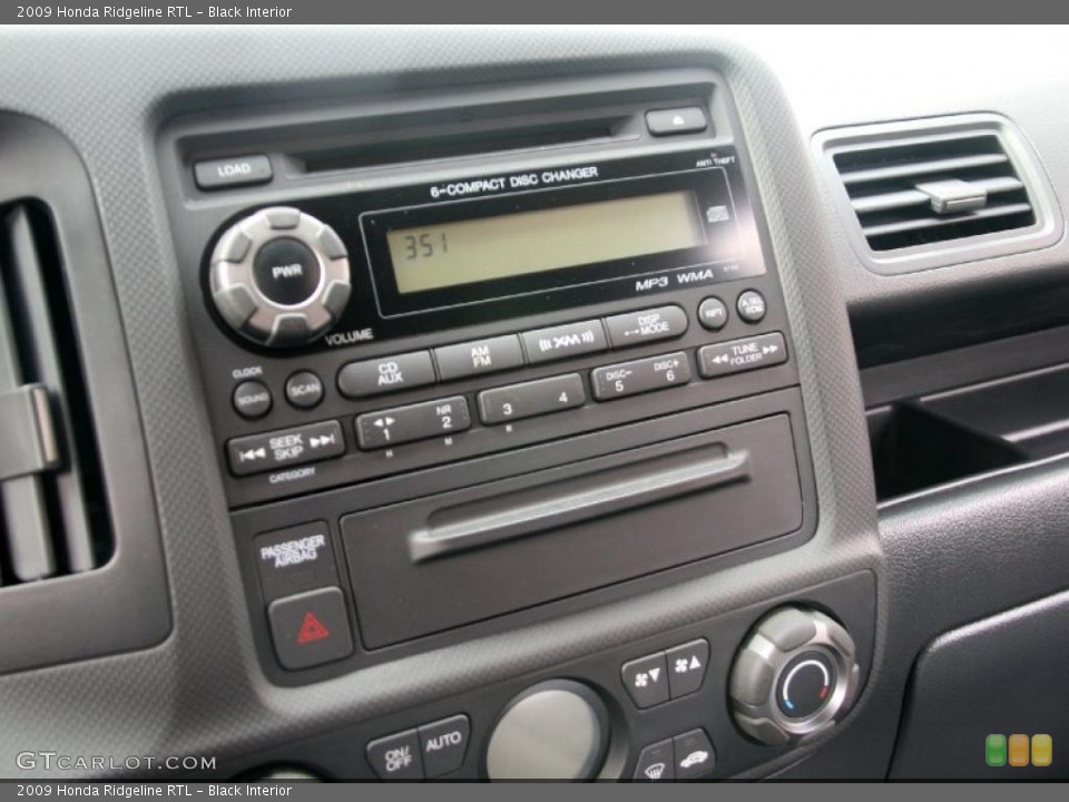 Black Interior Controls for the 2009 Honda Ridgeline RTL #39057128