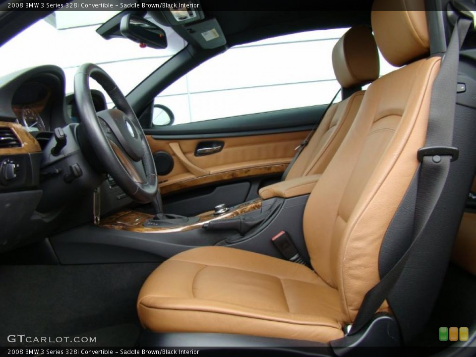 Saddle Brown/Black Interior Photo for the 2008 BMW 3 Series 328i Convertible #39058316