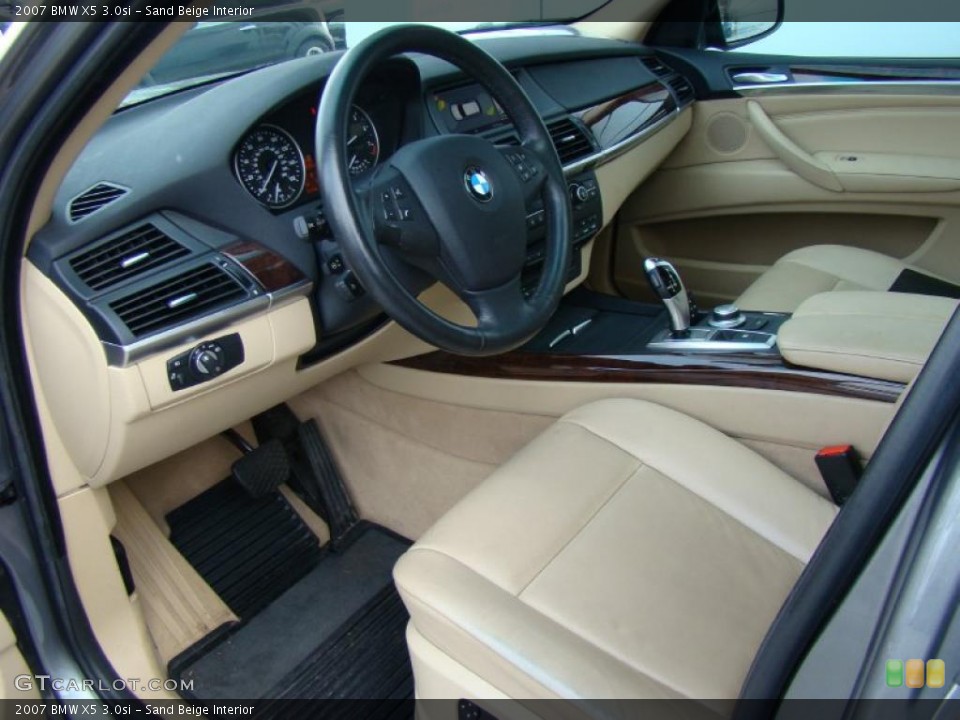 Sand Beige Interior Prime Interior for the 2007 BMW X5 3.0si #39058576