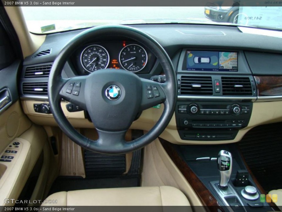 Sand Beige Interior Dashboard for the 2007 BMW X5 3.0si #39058612