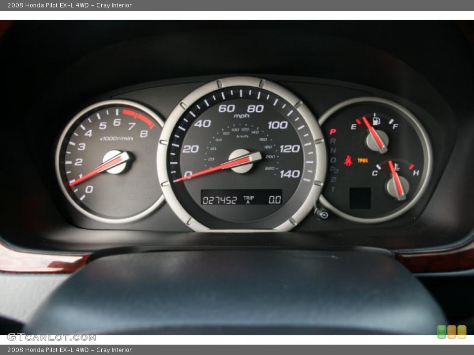 Gray Interior Gauges for the 2008 Honda Pilot EX-L 4WD #39058776