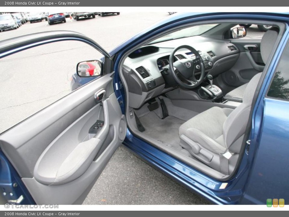 Gray Interior Photo for the 2008 Honda Civic LX Coupe #39058880