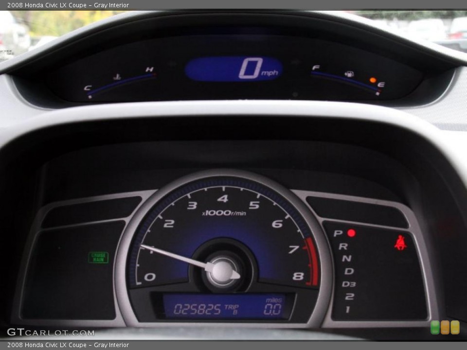 Gray Interior Gauges for the 2008 Honda Civic LX Coupe #39058932
