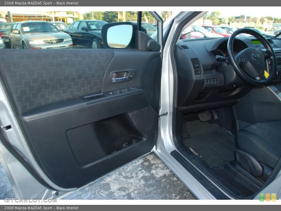 Black Interior Door Panel for the 2008 Mazda MAZDA5 Sport #39061395