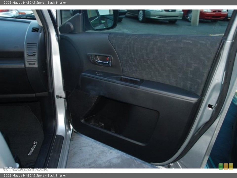 Black Interior Door Panel for the 2008 Mazda MAZDA5 Sport #39061415