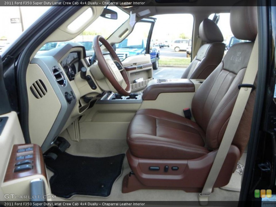 Chaparral Leather Interior Photo for the 2011 Ford F350 Super Duty Lariat Crew Cab 4x4 Dually #39062019