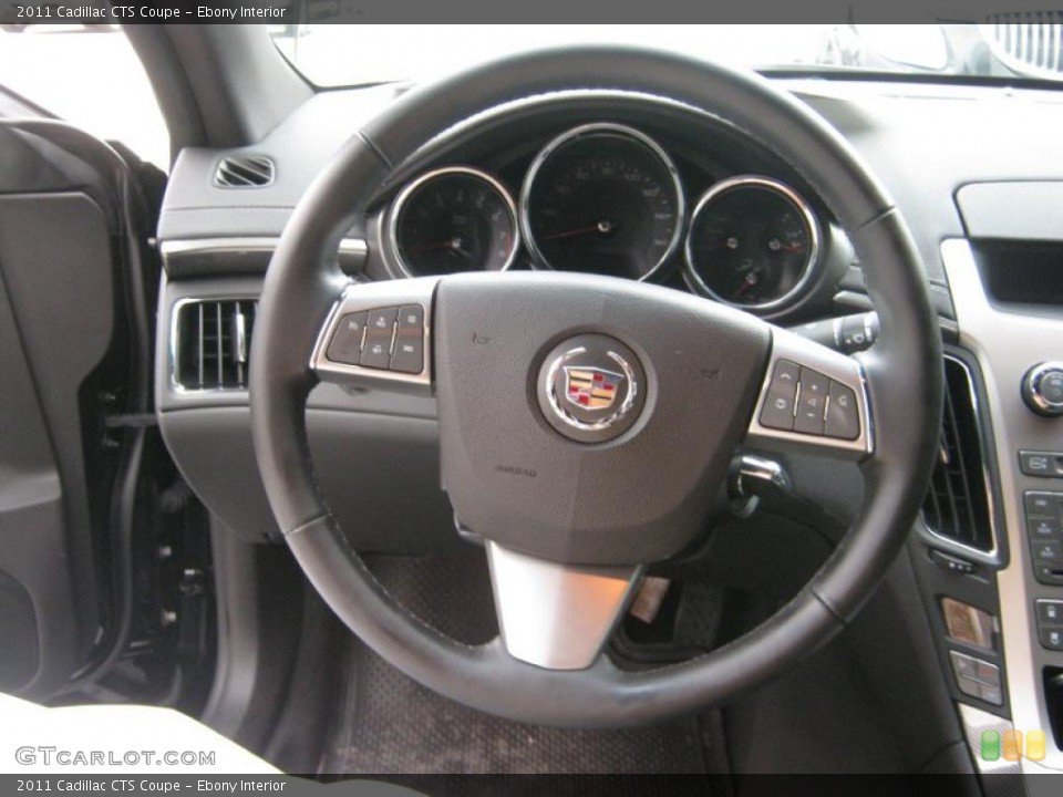 Ebony Interior Steering Wheel for the 2011 Cadillac CTS Coupe #39062303