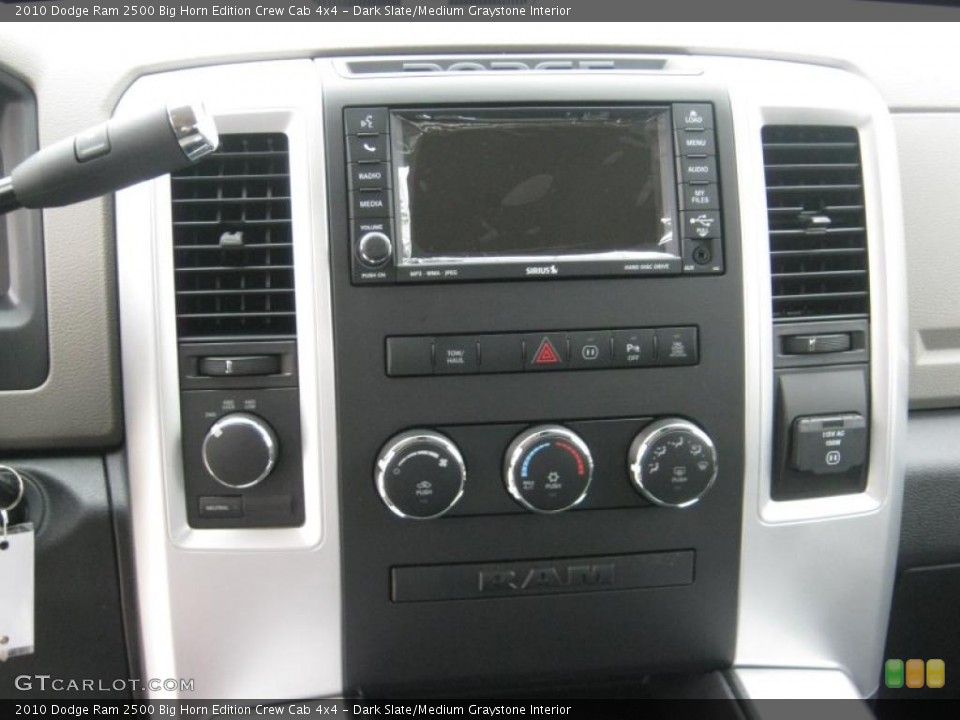 Dark Slate/Medium Graystone Interior Controls for the 2010 Dodge Ram 2500 Big Horn Edition Crew Cab 4x4 #39062707