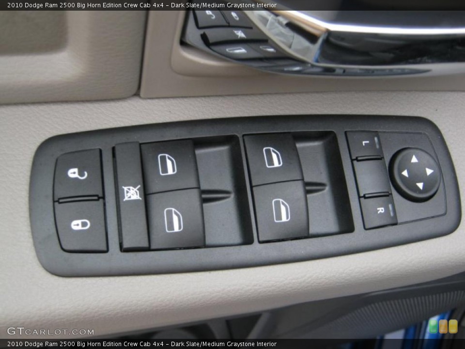 Dark Slate/Medium Graystone Interior Controls for the 2010 Dodge Ram 2500 Big Horn Edition Crew Cab 4x4 #39062815