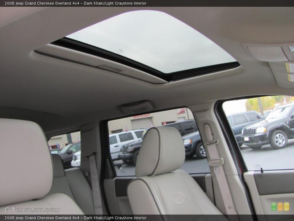 Dark Khaki/Light Graystone Interior Sunroof for the 2008 Jeep Grand Cherokee Overland 4x4 #39063175
