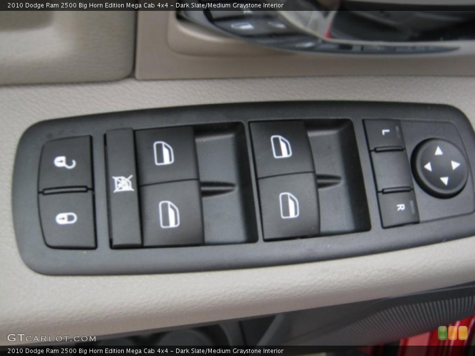 Dark Slate/Medium Graystone Interior Controls for the 2010 Dodge Ram 2500 Big Horn Edition Mega Cab 4x4 #39063251