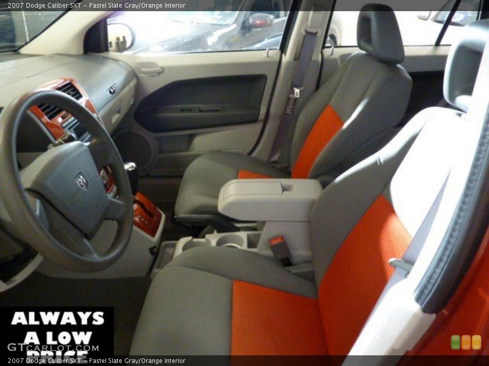 Pastel Slate Gray Orange Interior Photo For The 2007 Dodge