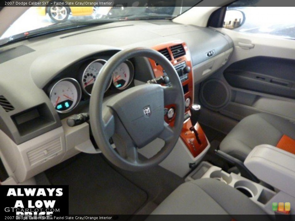 Pastel Slate Gray/Orange 2007 Dodge Caliber Interiors