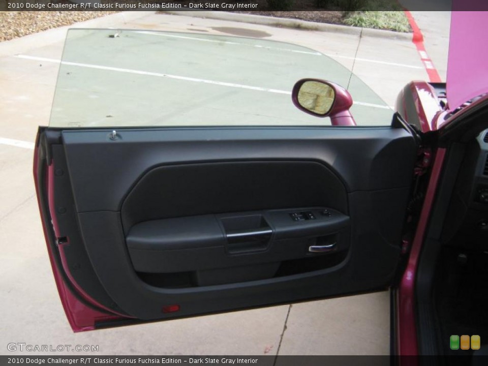 Dark Slate Gray Interior Door Panel for the 2010 Dodge Challenger R/T Classic Furious Fuchsia Edition #39064263