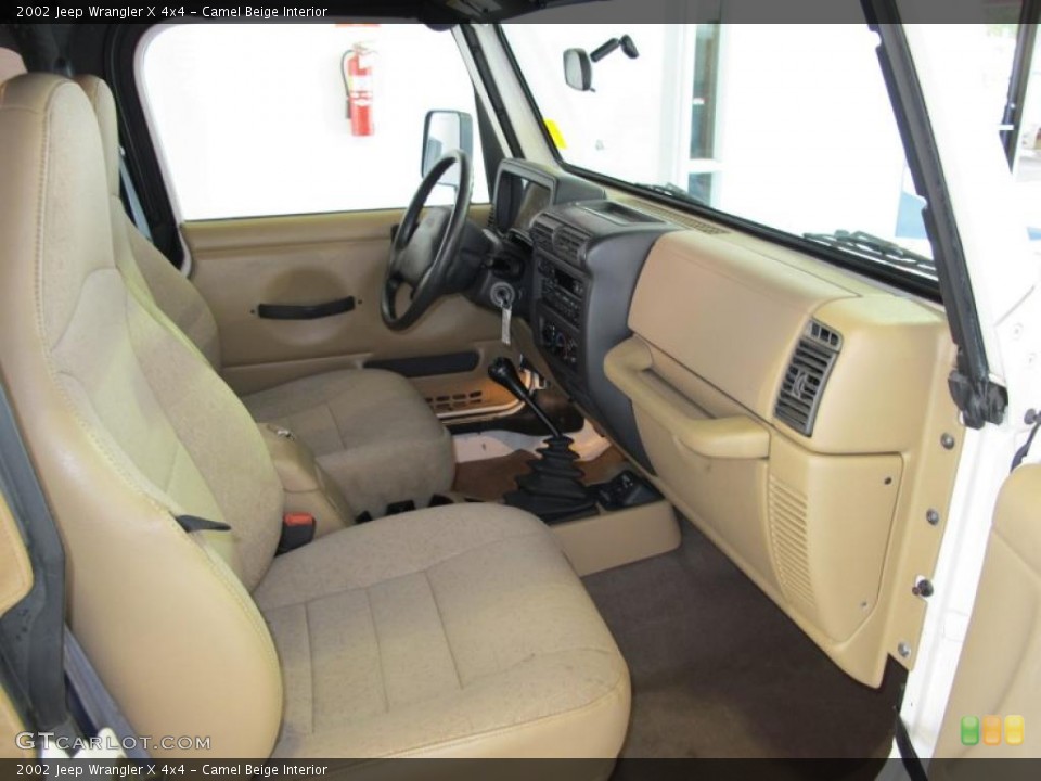 Camel Beige Interior Photo for the 2002 Jeep Wrangler X 4x4 #39064651
