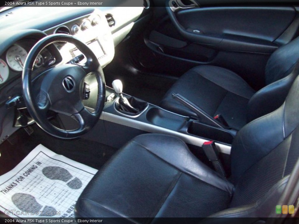 Ebony Interior Prime Interior for the 2004 Acura RSX Type S Sports Coupe #39064883