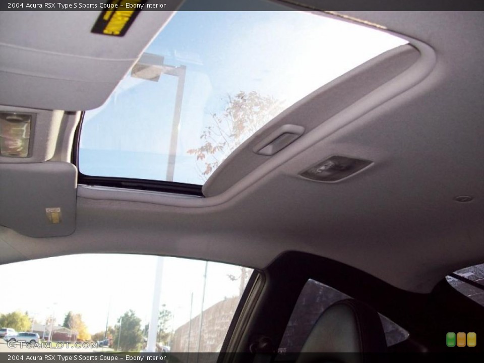 Ebony Interior Sunroof for the 2004 Acura RSX Type S Sports Coupe #39064923