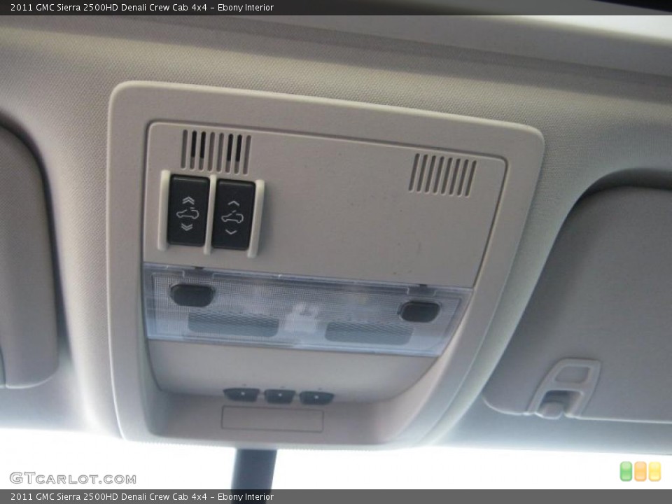 Ebony Interior Controls for the 2011 GMC Sierra 2500HD Denali Crew Cab 4x4 #39065355