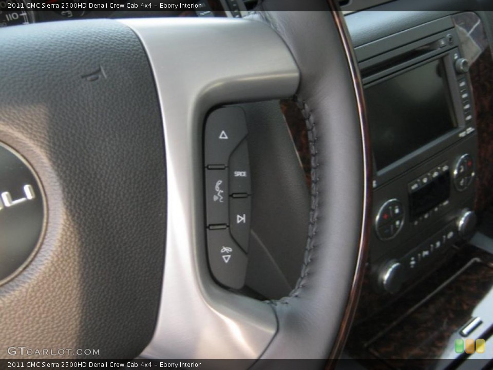 Ebony Interior Controls for the 2011 GMC Sierra 2500HD Denali Crew Cab 4x4 #39065371