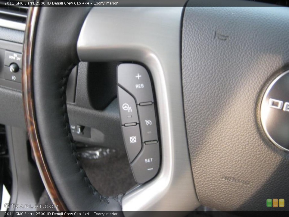 Ebony Interior Controls for the 2011 GMC Sierra 2500HD Denali Crew Cab 4x4 #39065379