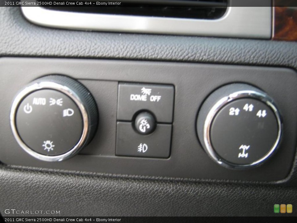 Ebony Interior Controls for the 2011 GMC Sierra 2500HD Denali Crew Cab 4x4 #39065411